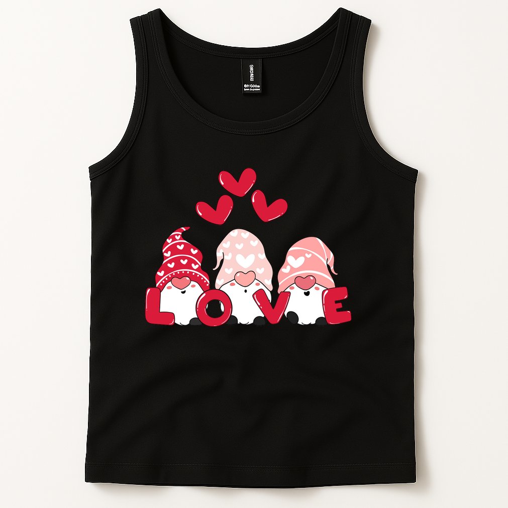 Valentines Day Gnomes Tank Top