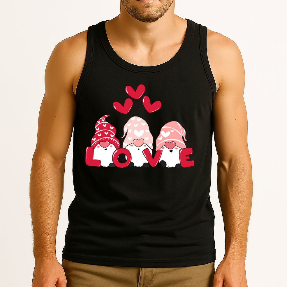 Valentines Day Gnomes Tank Top