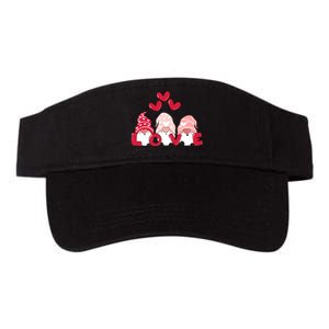 Valentines Day Gnomes Valucap Bio-Washed Visor