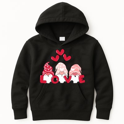 Valentines Day Gnomes Kids Hoodie