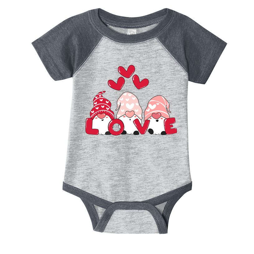 Valentines Day Gnomes Infant Baby Jersey Bodysuit