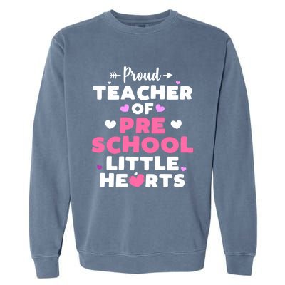 Valentines Day Gift For Teacher Preschool Teacher Funny Gift Garment-Dyed Sweatshirt