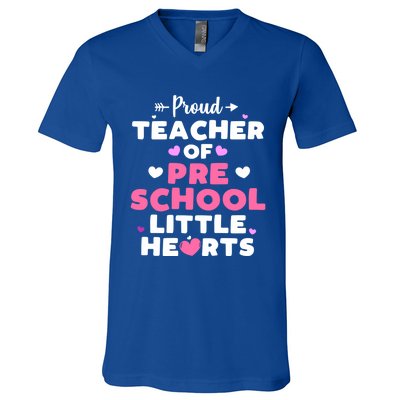 Valentines Day Gift For Teacher Preschool Teacher Funny Gift V-Neck T-Shirt