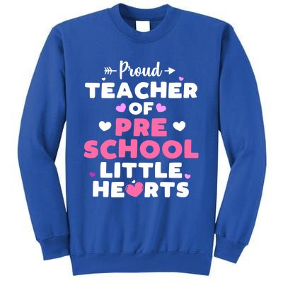 Valentines Day Gift For Teacher Preschool Teacher Funny Gift Tall Sweatshirt