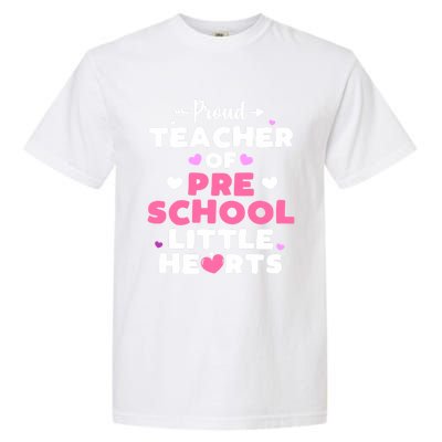 Valentines Day Gift For Teacher Preschool Teacher Funny Gift Garment-Dyed Heavyweight T-Shirt