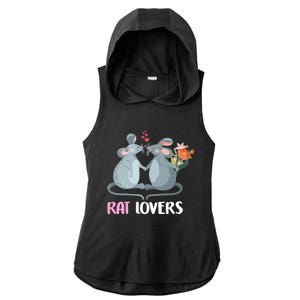 Valentine Day Gift Funny Rat Gift For Rat Lovers Gift Ladies PosiCharge Tri-Blend Wicking Draft Hoodie Tank