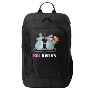 Valentine Day Gift Funny Rat Gift For Rat Lovers Gift City Backpack