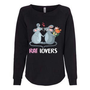 Valentine Day Gift Funny Rat Gift For Rat Lovers Gift Womens California Wash Sweatshirt