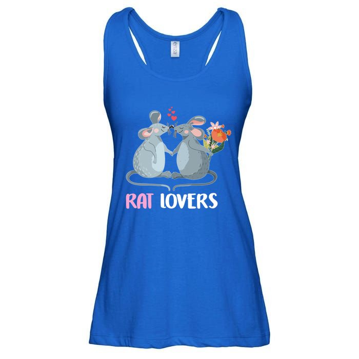 Valentine Day Gift Funny Rat Gift For Rat Lovers Gift Ladies Essential Flowy Tank