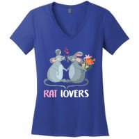 Valentine Day Gift Funny Rat Gift For Rat Lovers Gift Women's V-Neck T-Shirt