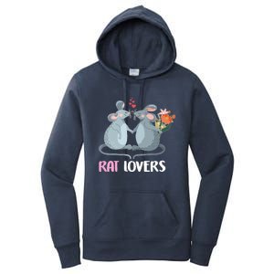 Valentine Day Gift Funny Rat Gift For Rat Lovers Gift Women's Pullover Hoodie