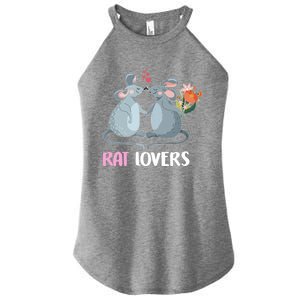 Valentine Day Gift Funny Rat Gift For Rat Lovers Gift Women's Perfect Tri Rocker Tank