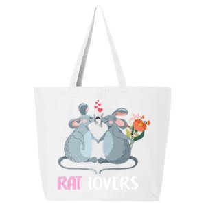 Valentine Day Gift Funny Rat Gift For Rat Lovers Gift 25L Jumbo Tote