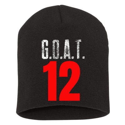 Vintage Distressed Goat 12 Short Acrylic Beanie