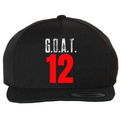 Vintage Distressed Goat 12 Wool Snapback Cap