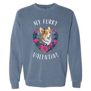 Valentine's Day Gift Corgi Dog Valentine Meaningful Gift Garment-Dyed Sweatshirt