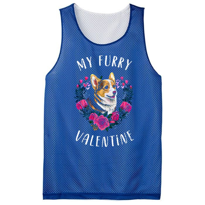 Valentine's Day Gift Corgi Dog Valentine Meaningful Gift Mesh Reversible Basketball Jersey Tank