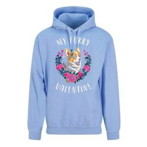 Valentine's Day Gift Corgi Dog Valentine Meaningful Gift Unisex Surf Hoodie