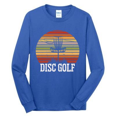 Vintage Disc Golf Basket Frisbee Gift Tall Long Sleeve T-Shirt