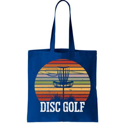 Vintage Disc Golf Basket Frisbee Gift Tote Bag