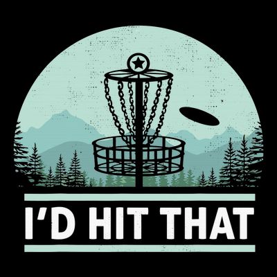 Vintage Disc Golf Funny Retro I'd Hit That Golf Disc Lover T-Shirt