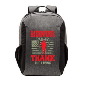 Veterans Day Gift Honor The Fallen Thank The Living Gift American Cute Gift Vector Backpack