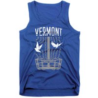 Vermont Disc Golf Player Breaking Chains Birdie Gift Tank Top