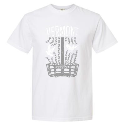 Vermont Disc Golf Player Breaking Chains Birdie Gift Garment-Dyed Heavyweight T-Shirt