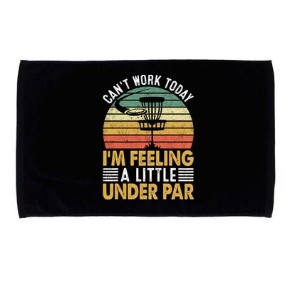 Vintage Disc Golf I'm Feeling A Little Under Par Golfing Basket Microfiber Hand Towel