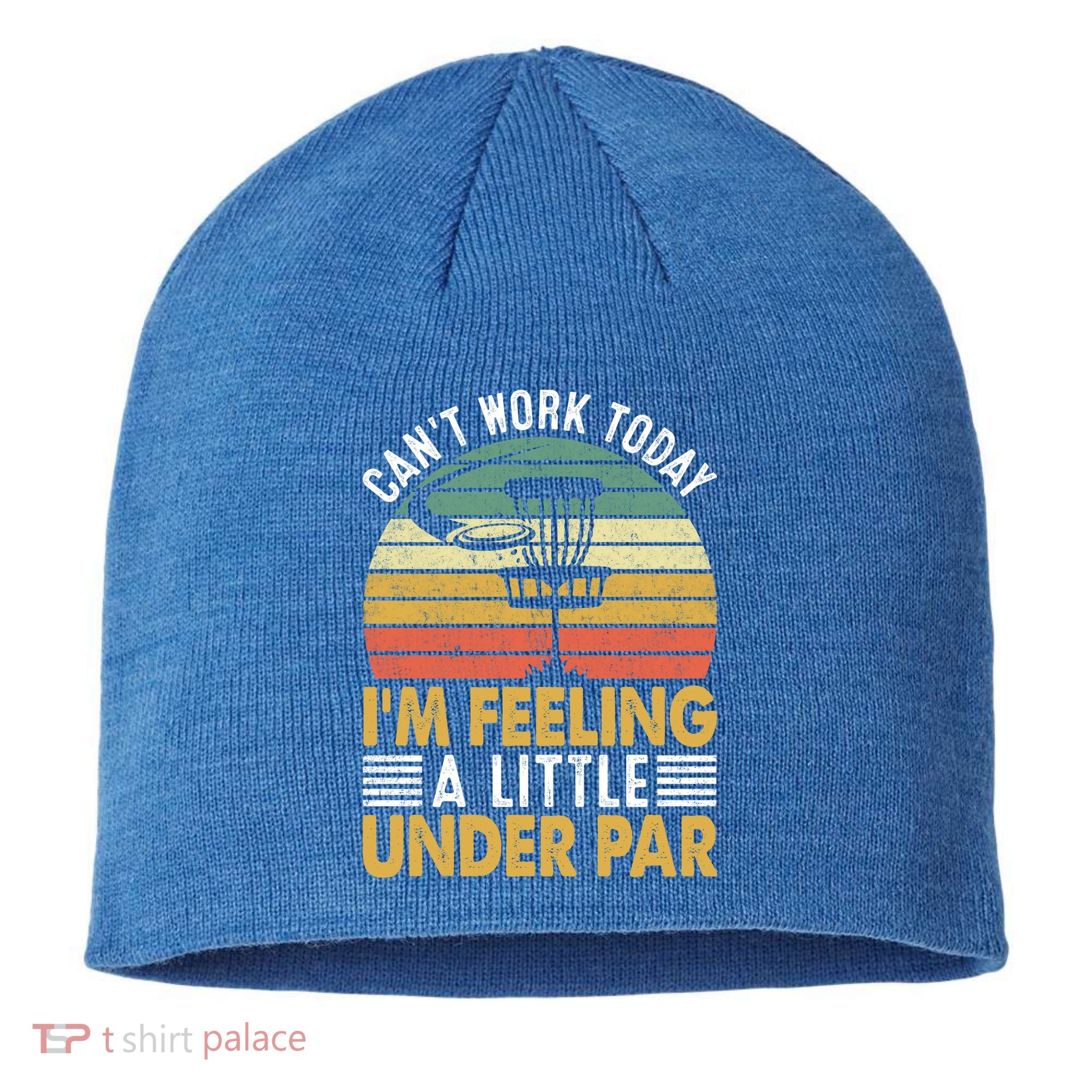 Vintage Disc Golf I'm Feeling A Little Under Par Golfing Basket Sustainable Beanie