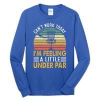 Vintage Disc Golf I'm Feeling A Little Under Par Golfing Basket Tall Long Sleeve T-Shirt