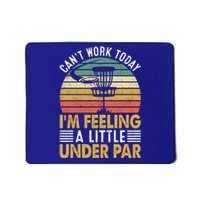 Vintage Disc Golf I'm Feeling A Little Under Par Golfing Basket Mousepad