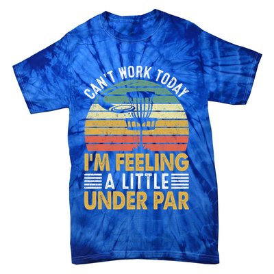 Vintage Disc Golf I'm Feeling A Little Under Par Golfing Basket Tie-Dye T-Shirt