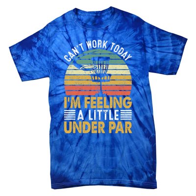 Vintage Disc Golf I'm Feeling A Little Under Par Golfing Basket Tie-Dye T-Shirt