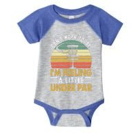 Vintage Disc Golf I'm Feeling A Little Under Par Golfing Basket Infant Baby Jersey Bodysuit