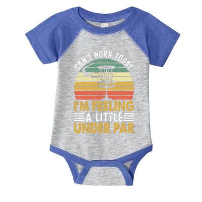 Vintage Disc Golf I'm Feeling A Little Under Par Golfing Basket Infant Baby Jersey Bodysuit