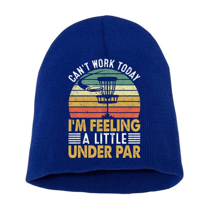 Vintage Disc Golf I'm Feeling A Little Under Par Golfing Basket Short Acrylic Beanie