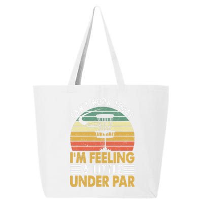 Vintage Disc Golf I'm Feeling A Little Under Par Golfing Basket 25L Jumbo Tote