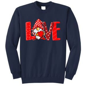 Valentines Day Gnome Love Funnys Love Tall Sweatshirt