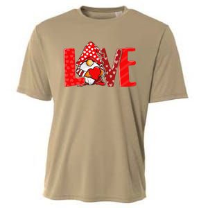 Valentines Day Gnome Love Funnys Love Cooling Performance Crew T-Shirt