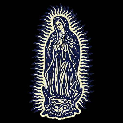 Virgen De Guadalupe. Mother Mary Virgin Mother. Christian. T-Shirt