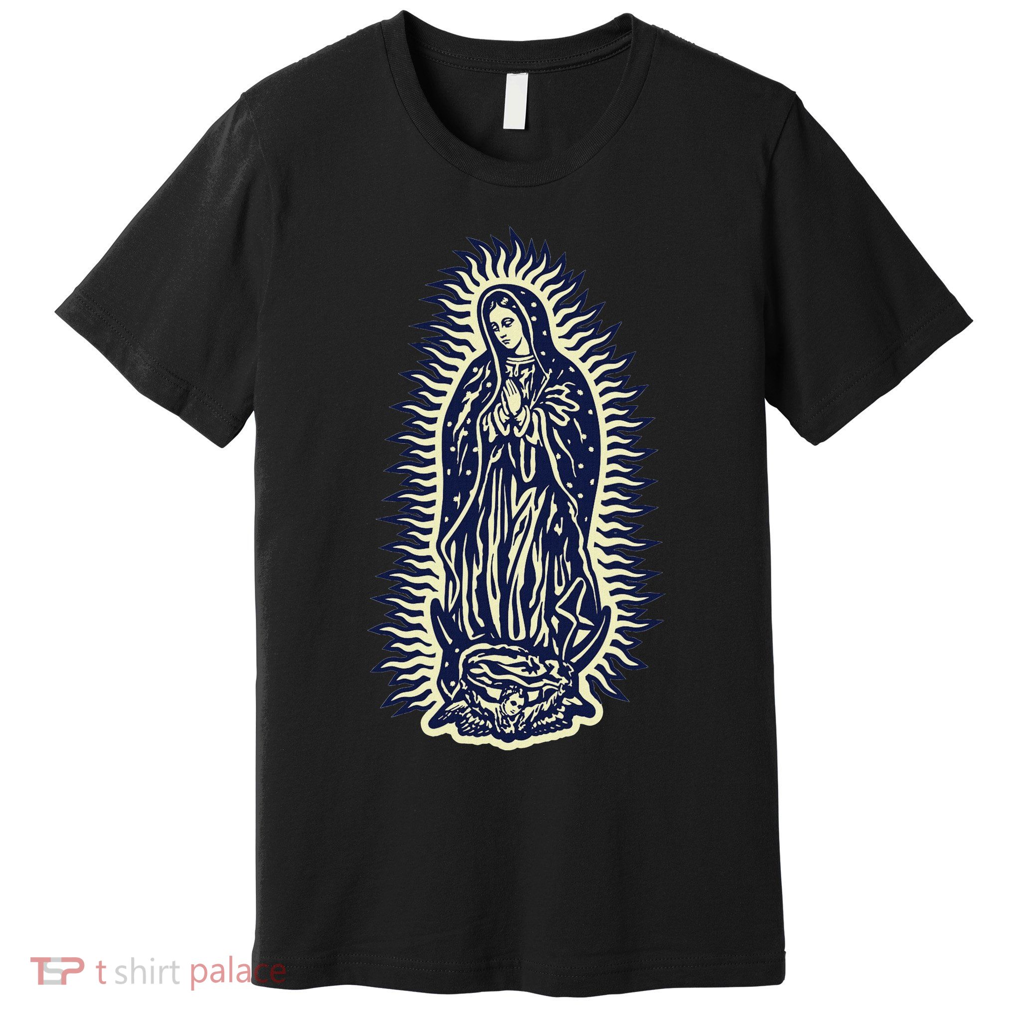 Virgen De Guadalupe. Mother Mary Virgin Mother. Christian. Premium T-Shirt