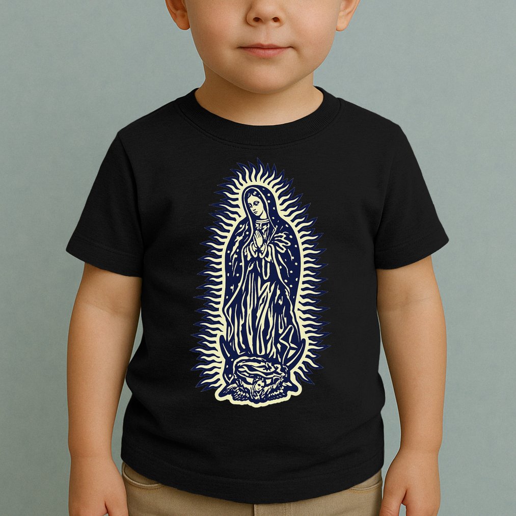 Virgen De Guadalupe. Mother Mary Virgin Mother. Christian. Toddler T-Shirt