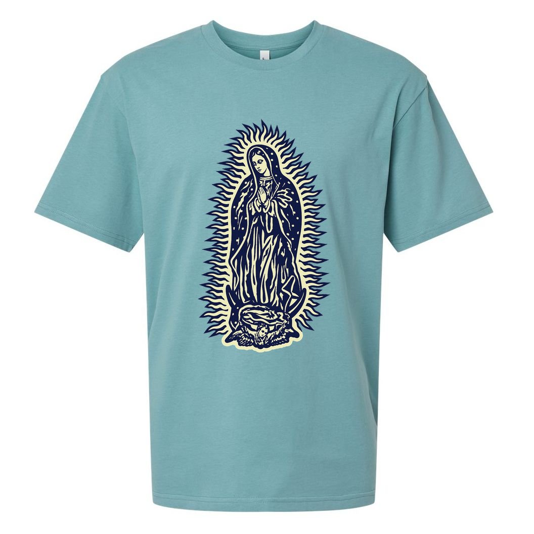 Virgen De Guadalupe. Mother Mary Virgin Mother. Christian. Sueded Cloud Jersey T-Shirt