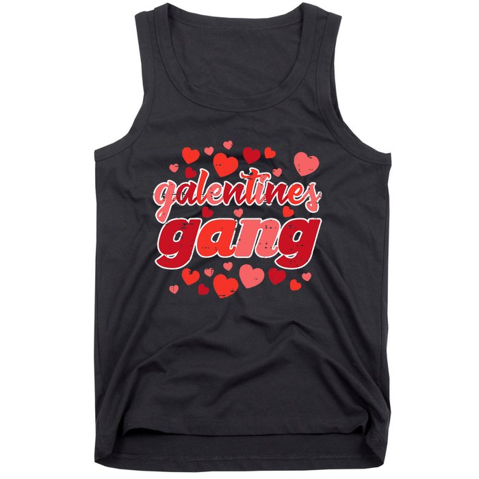 Valentines Day Galentines Gang Funny Valentine Tank Top