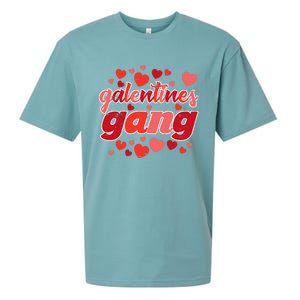 Valentines Day Galentines Gang Funny Valentine Sueded Cloud Jersey T-Shirt