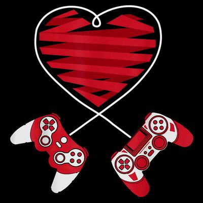 Valentines Day Gamer Shirt Controller Kids Boys Valentine T-Shirt