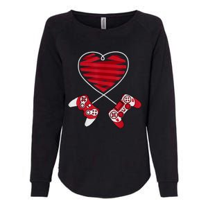 Valentines Day Gamer Shirt Controller Kids Boys Valentine Womens California Wash Sweatshirt