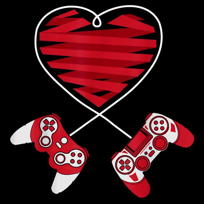 Valentines Day Gamer Shirt Controller Kids Boys Valentine Tank Top