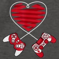 Valentines Day Gamer Shirt Controller Kids Boys Valentine Vector Backpack